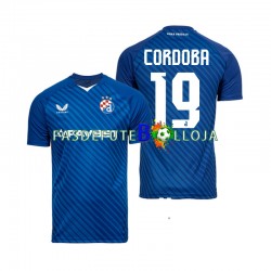 Camisola 1º Equipamento Dinamo Zagreb Juan Cordoba 19 2024-2025 Manga Curta ,Homem