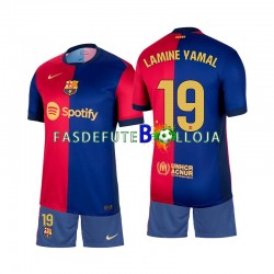 Camisola 1º Equipamento FC Barcelona Lamine Yamal 19 2024-2025 Manga Curta ,Criança