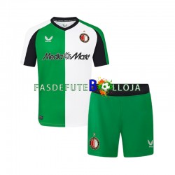 Camisola 3º Equipamento Feyenoord Rotterdam 2024-2025 Manga Curta ,Criança