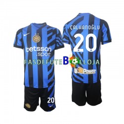 Camisola 1º Equipamento Inter de Milão Hakan Calhanoglu 20 2024-2025 Manga Curta ,Criança