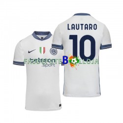 Camisola 2º Equipamento Inter de Milão Lautaro 10 2024-2025 Manga Curta ,Homem