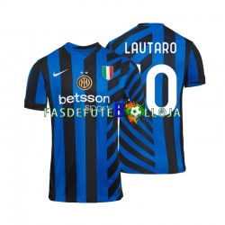 Camisola 1º Equipamento Inter de Milão Lautaro 10 2024-2025 Manga Curta ,Homem