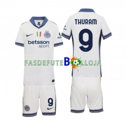 Camisola 2º Equipamento Inter de Milão Marcus Thuram 9 2024-2025 Manga Curta ,Criança