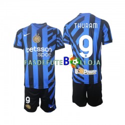 Camisola 1º Equipamento Inter de Milão Marcus Thuram 9 2024-2025 Manga Curta ,Criança