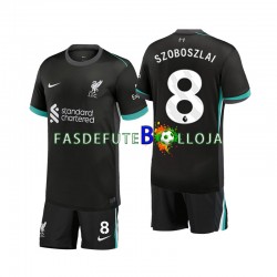 Camisola 2º Equipamento Liverpool Szoboszlai 8 2024-2025 Manga Curta ,Criança