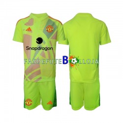 Camisola Guarda-redes 2º Equipamento Manchester United 2024-2025 Manga Curta ,Criança