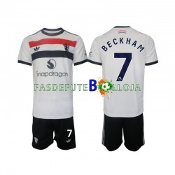 Camisola 3º Equipamento Manchester United Beckham 7 2024-2025 Manga Curta ,Criança