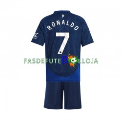 Camisola 2º Equipamento Manchester United Cristiano Ronaldo 7 2024-2025 Manga Curta ,Criança