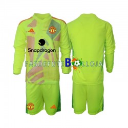 Camisola Guarda-redes 2º Equipamento Manchester United 2024-2025 Manga Comprida ,Criança