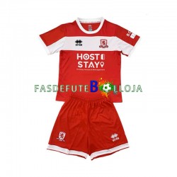 Camisola 1º Equipamento Middlesbrough 2024-2025 Manga Curta ,Criança