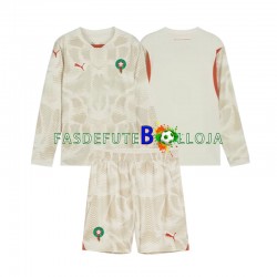 Camisola Guarda-redes 2º Equipamento Seleção Marroquina 2024 Manga Comprida ,Criança