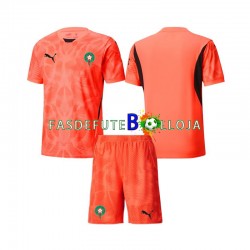 Camisola Guarda-redes 1º Equipamento Seleção Marroquina 2024 Manga Curta ,Criança
