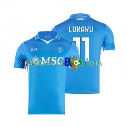 Camisola 1º Equipamento Napoli Lukaku 11 2024-2025 Manga Curta ,Homem