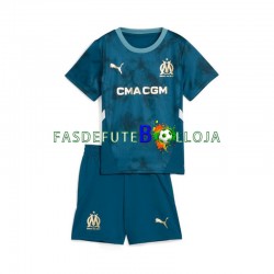 Camisola 2º Equipamento Olympique de Marseille 2024-2025 Manga Curta ,Criança