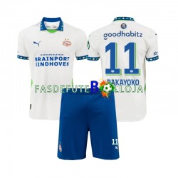 Camisola 3º Equipamento PSV Eindhoven Johan Bakayoko 11 2024-2025 Manga Curta ,Criança