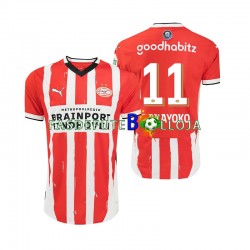 Camisola 1º Equipamento PSV Eindhoven Johan Bakayoko 11 2024-2025 Manga Curta ,Homem