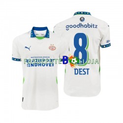 Camisola 3º Equipamento PSV Eindhoven Sergino Dest 8 2024-2025 Manga Curta ,Homem