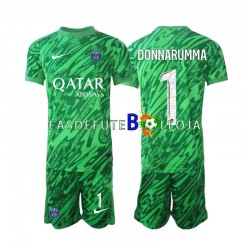Camisola Guarda-redes 2º Equipamento Paris Saint-Germain Gianluigi Donnarumma 1 2024-2025 Manga Curta ,Criança