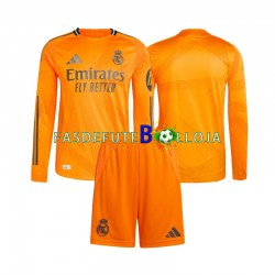 Camisola 2º Equipamento Real Madrid 2024-2025 Manga Comprida ,Criança