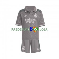 Camisola 3º Equipamento Real Madrid 2024-2025 Manga Curta ,Criança