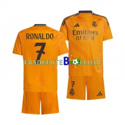 Camisola 2º Equipamento Real Madrid Cristiano Ronaldo 7 2024-2025 Manga Curta ,Criança