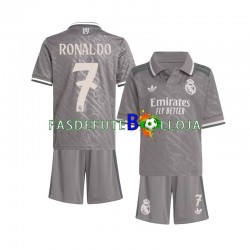Camisola 3º Equipamento Real Madrid Cristiano Ronaldo 7 2024-2025 Manga Curta ,Criança