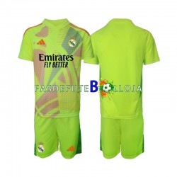 Camisola Guarda-redes 4º Equipamento Real Madrid 2024-2025 Manga Curta ,Criança