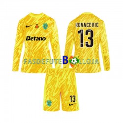 Camisola Guarda-redes 3º Equipamento Sporting CP Kovacevic 13 2024-2025 Manga Comprida ,Criança