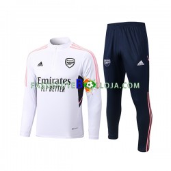 Arsenal Branco Sweat de Treino Conjunto 2022-2023