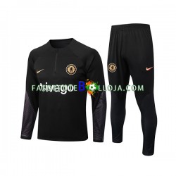 Chelsea Preto Sweat de Treino Conjunto 2022-2023