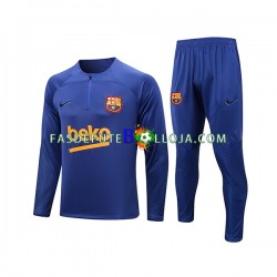 FC Barcelona Azul Sweat de Treino Conjunto 2022-2023