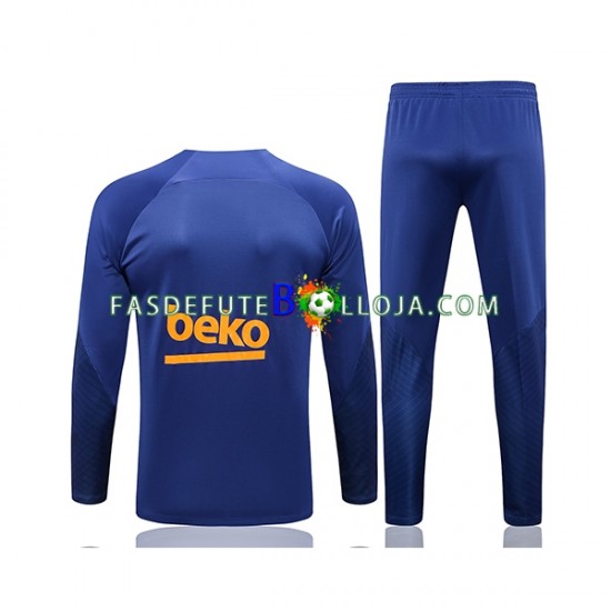 FC Barcelona Azul Sweat de Treino Conjunto 2022-2023