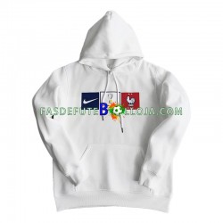 Seleção Francesa Branco Moletom com Capuz 2022-2023 ,Homem