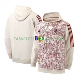 Seleção Mexicana Vermelho White Moletom com Capuz 2022-2023 ,Homem