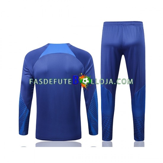 Seleção Neerlandesa Azul Sweat de Treino Conjunto 2022-2023