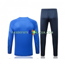 Paris Saint-Germain Azul Sweat de Treino Conjunto 2022-2023