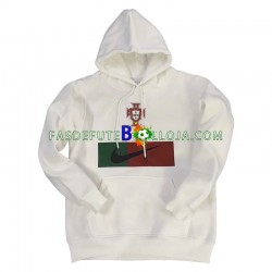 Seleção Portuguesa Branco Moletom com Capuz 2022-2023 ,Homem