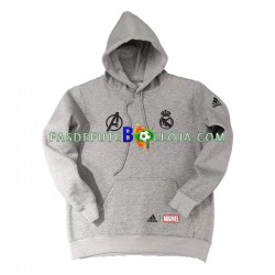 Real Madrid Cinza Moletom com Capuz 2022-2023 ,Homem