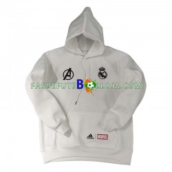 Real Madrid Branco Moletom com Capuz 2022-2023 ,Homem
