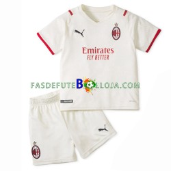 Camisola 2º Equipamento AC Milan 2021-2022 Manga Curta ,Criança