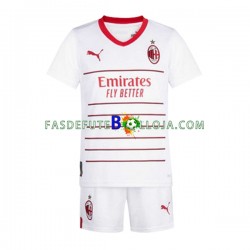 Camisola 2º Equipamento AC Milan 2022-2023 Manga Curta ,Criança