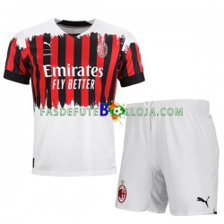 Camisola 4º Equipamento AC Milan 2022-2023 Manga Curta ,Criança