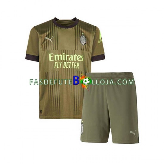 Camisola 3º Equipamento AC Milan 2022-2023 Manga Curta ,Criança Camisola 3º Equipamento AC Milan 2022-2023 Manga Curta ,Criança