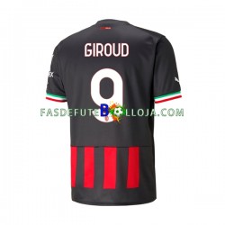 Camisola 1º Equipamento AC Milan Olivier Giroud 9 2022-2023 Manga Curta ,Homem