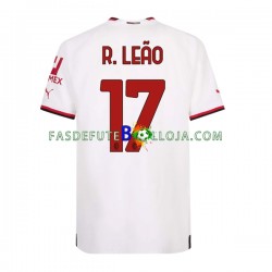 Camisola 2º Equipamento AC Milan Rafael Leao 17 2022-2023 Manga Curta ,Homem