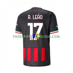 Camisola 1º Equipamento AC Milan Rafael Leao 17 2022-2023 Manga Curta ,Homem