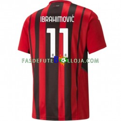 Camisola 1º Equipamento AC Milan Zlatan Ibrahimovic 11 2021-2022 Manga Curta ,Homem