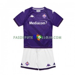 Camisola 1º Equipamento ACF Fiorentina 2022-2023 Manga Curta ,Criança