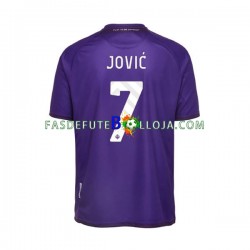 Camisola 1º Equipamento ACF Fiorentina Jovic 7 2022-2023 Manga Curta ,Homem