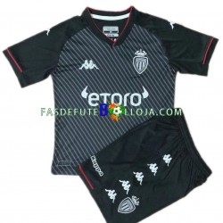 Camisola 2º Equipamento AS Monaco 2021-2022 Manga Curta ,Criança